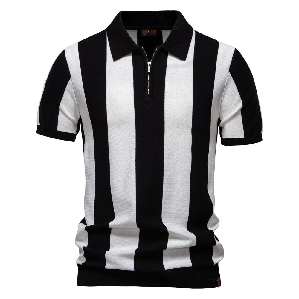 Herren Poloshirt Kurzarm Wolle