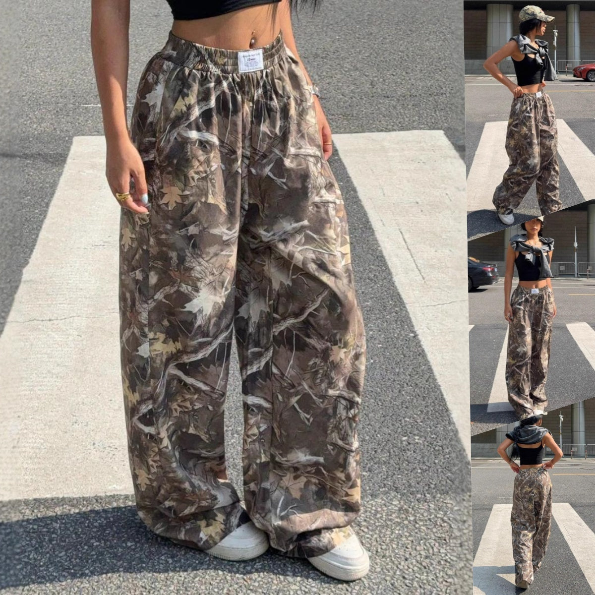 Y2k Hip-Hop Cargo Grunge Baggy Hose für Damen