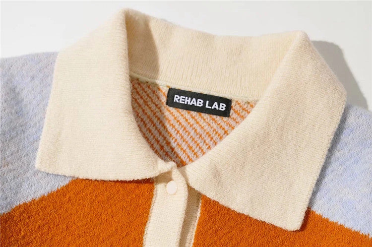 Damenmode Jacquard-Strickstrickjacke