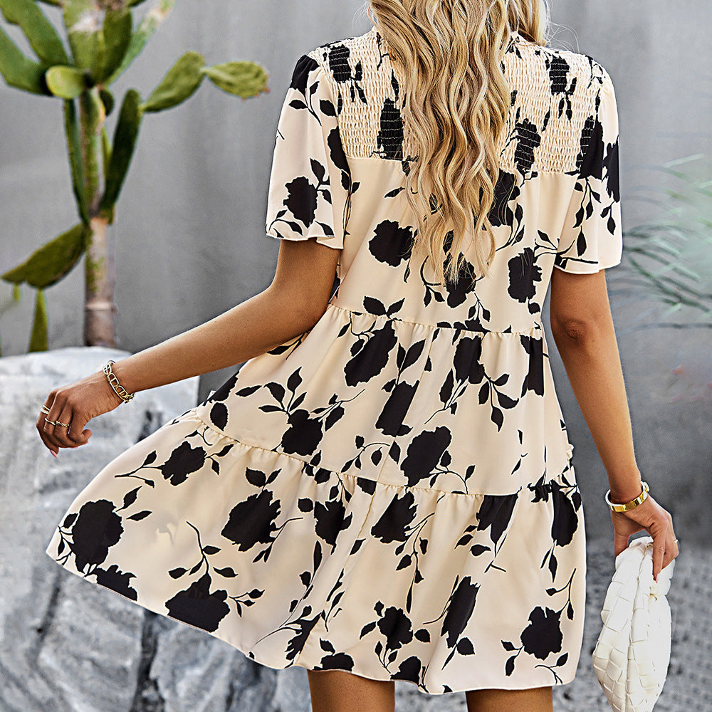 Damen Sommerkleid lässig bedruckt
