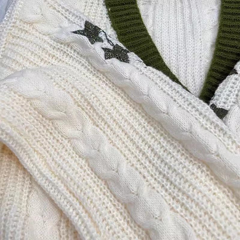 Lässige Strickjacke aus Wolle für Damen
