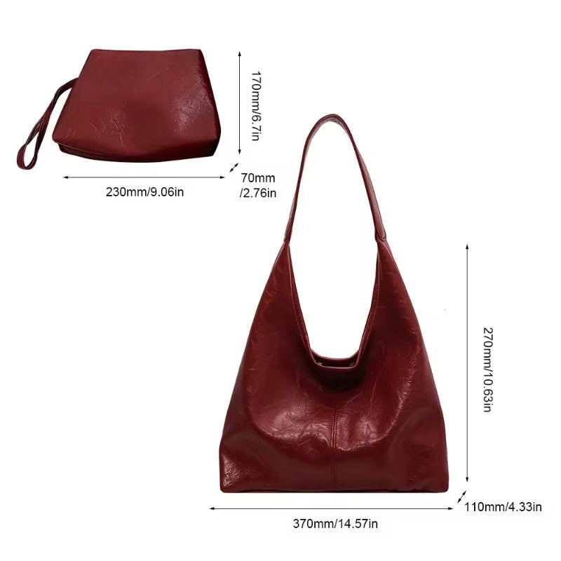 Borsa a tracolla da donna, borsa vintage alla moda