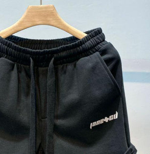 Herren Baumwollshorts Straight Five Points