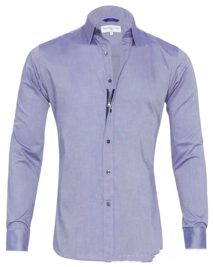 Herren Business Four Seasons Freizeit Oxford Stoffhemd