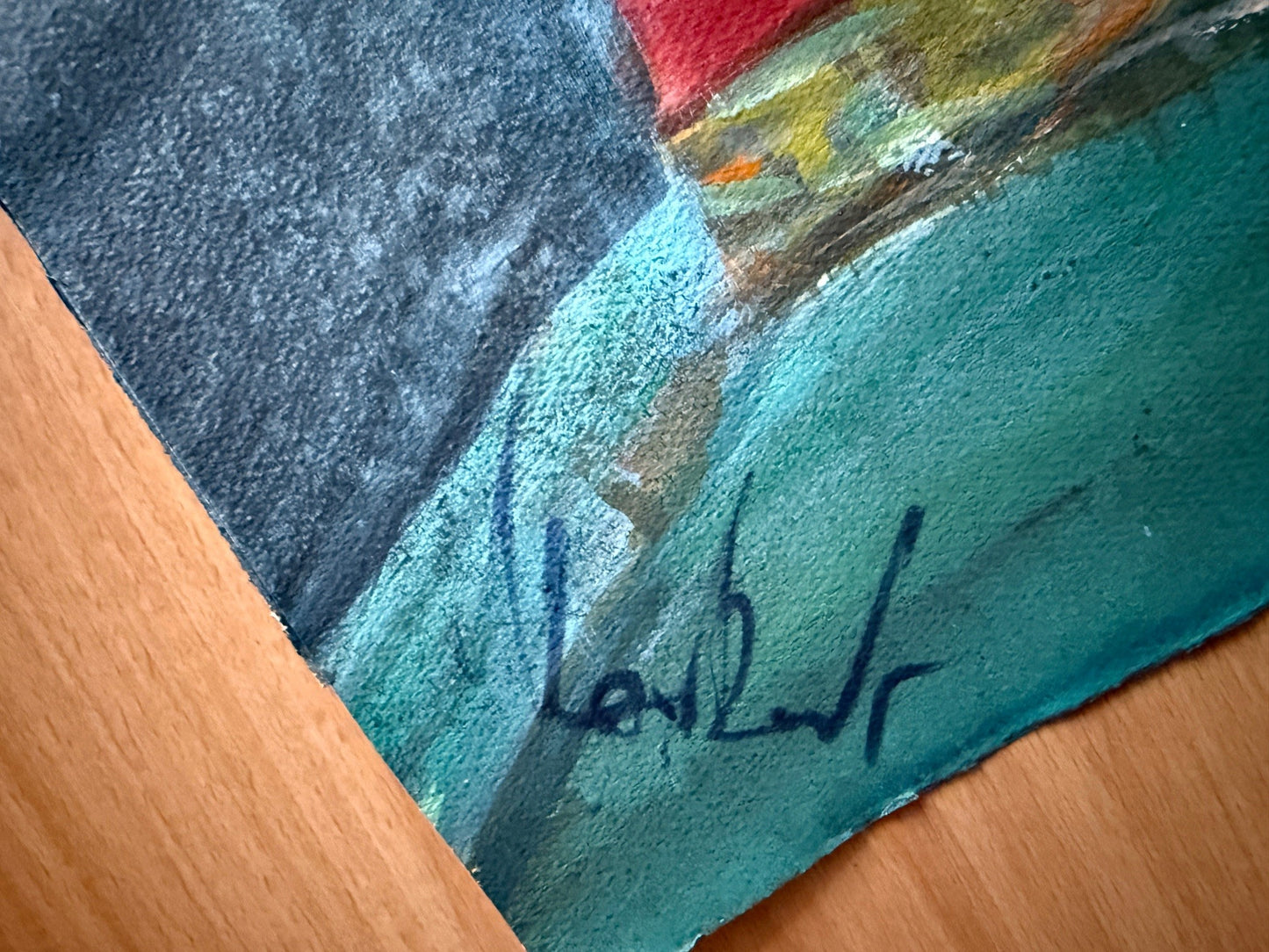 Aquarell auf Papier, ungerahmt, machen Sie den Preis