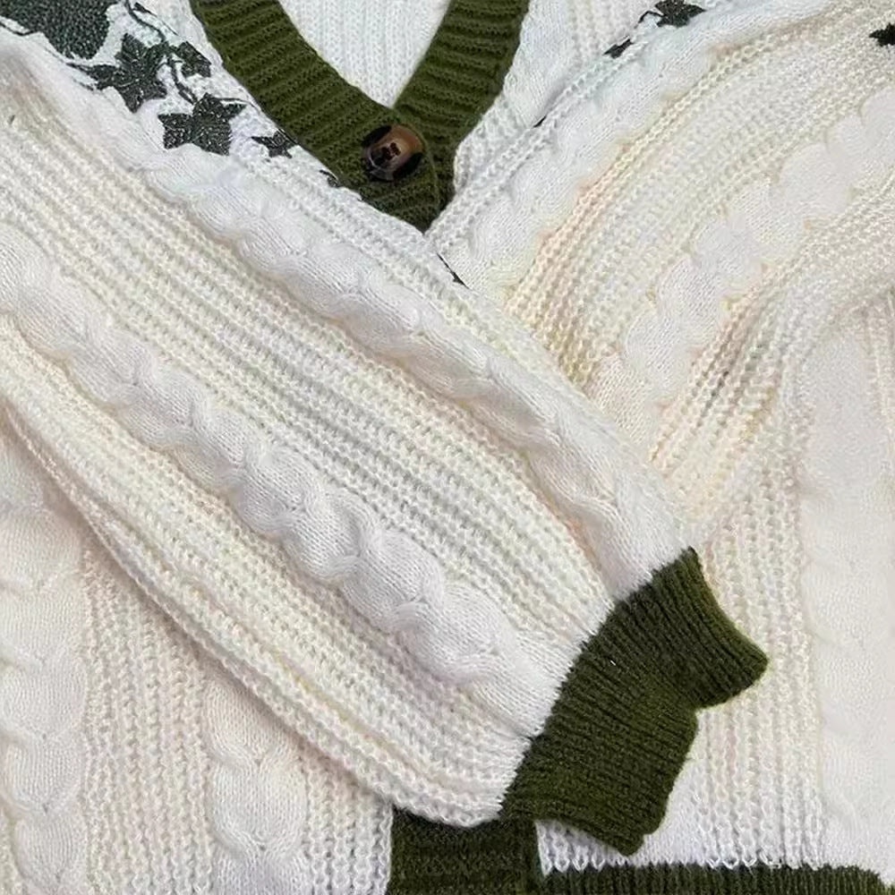 Lässige Strickjacke aus Wolle für Damen
