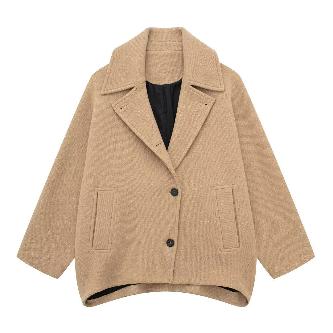 Women's New Wool Blended Short Coat