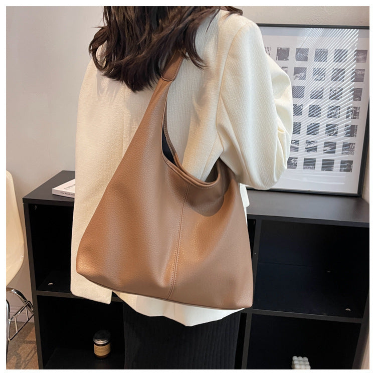 Women's Soft Leather Underarm Shoulder Bag