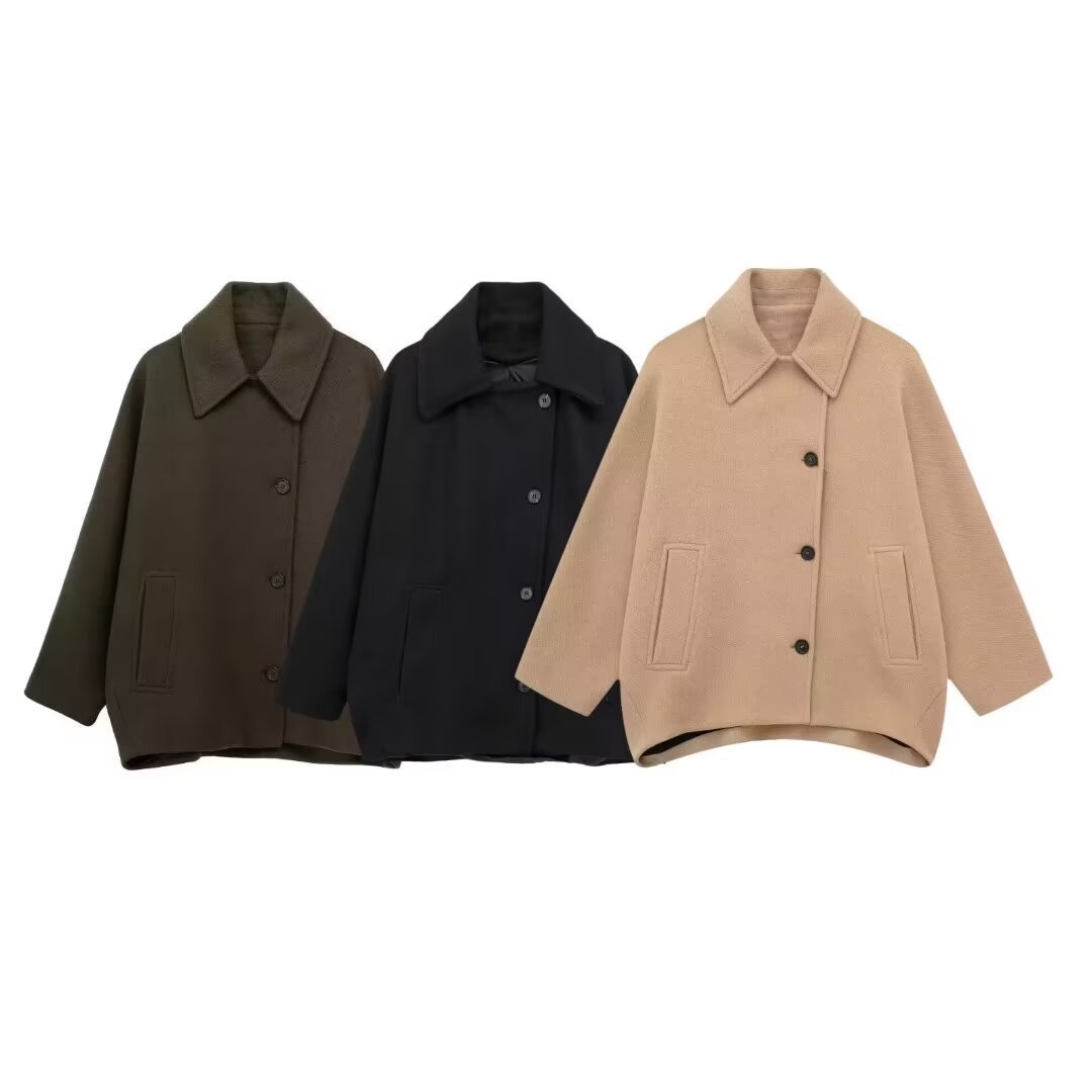 Women's New Wool Blended Short Coat