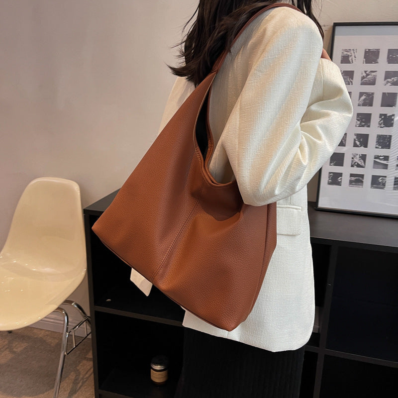 Women's Soft Leather Underarm Shoulder Bag