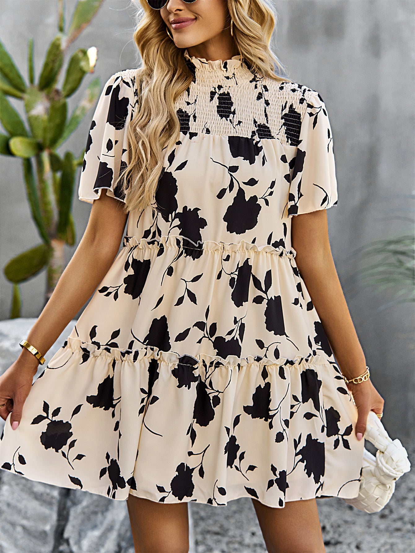 Damen Sommerkleid lässig bedruckt