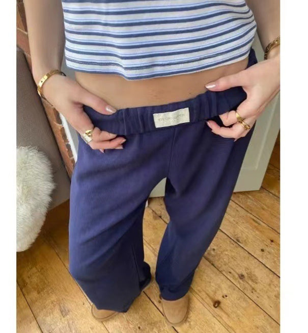 Damenmode lässige gestreifte Hose