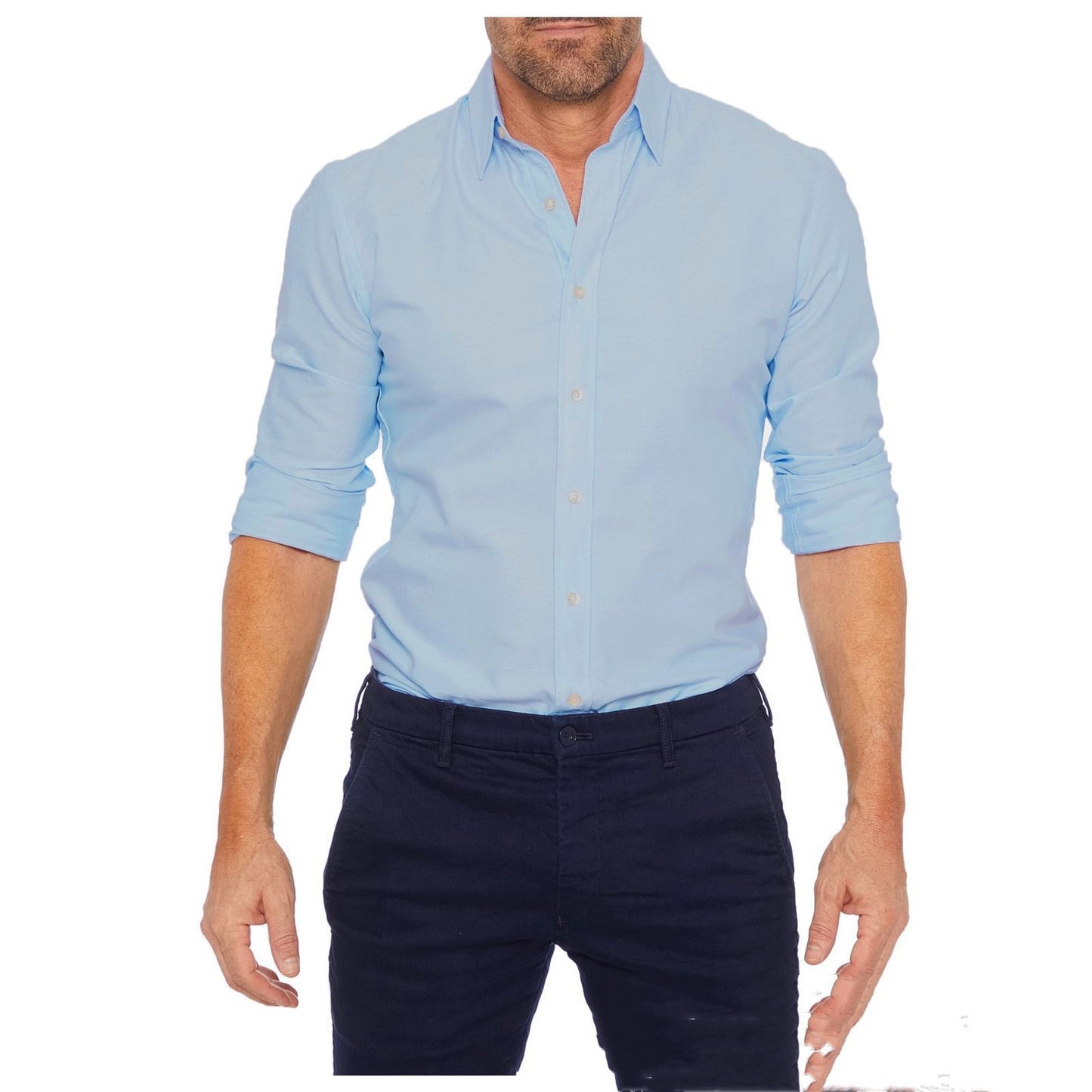 Herren Business Four Seasons Freizeit Oxford Stoffhemd