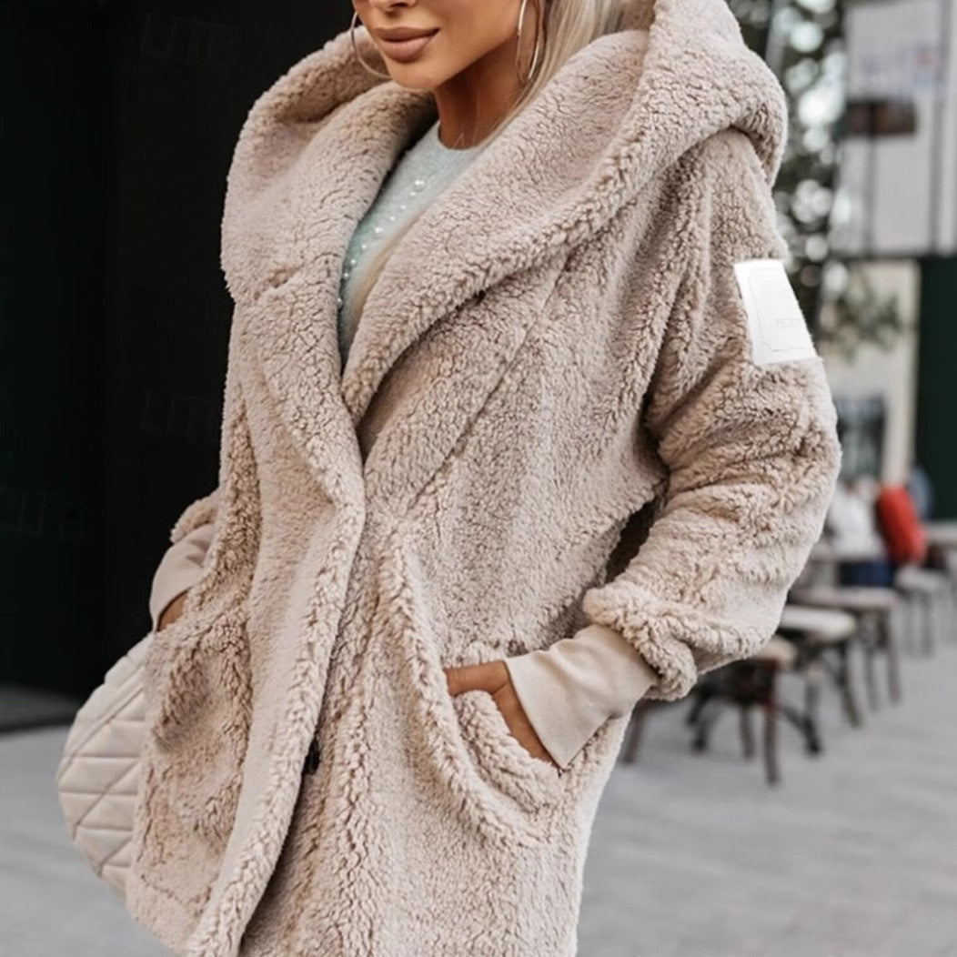 Kurze, bequeme, langärmlige Slim-Jacke für Damen