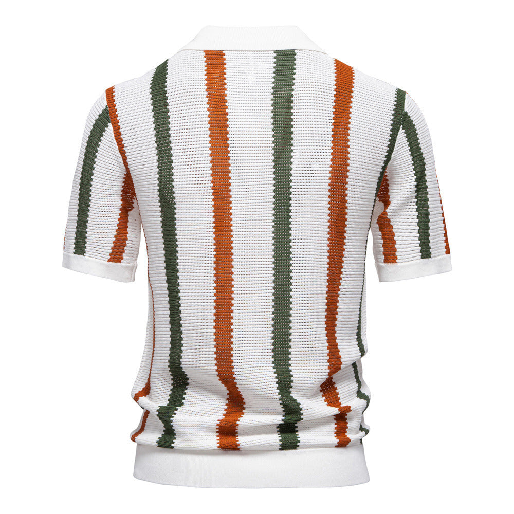 Atmungsaktives Poloshirt mit Hohlsaum für Herren