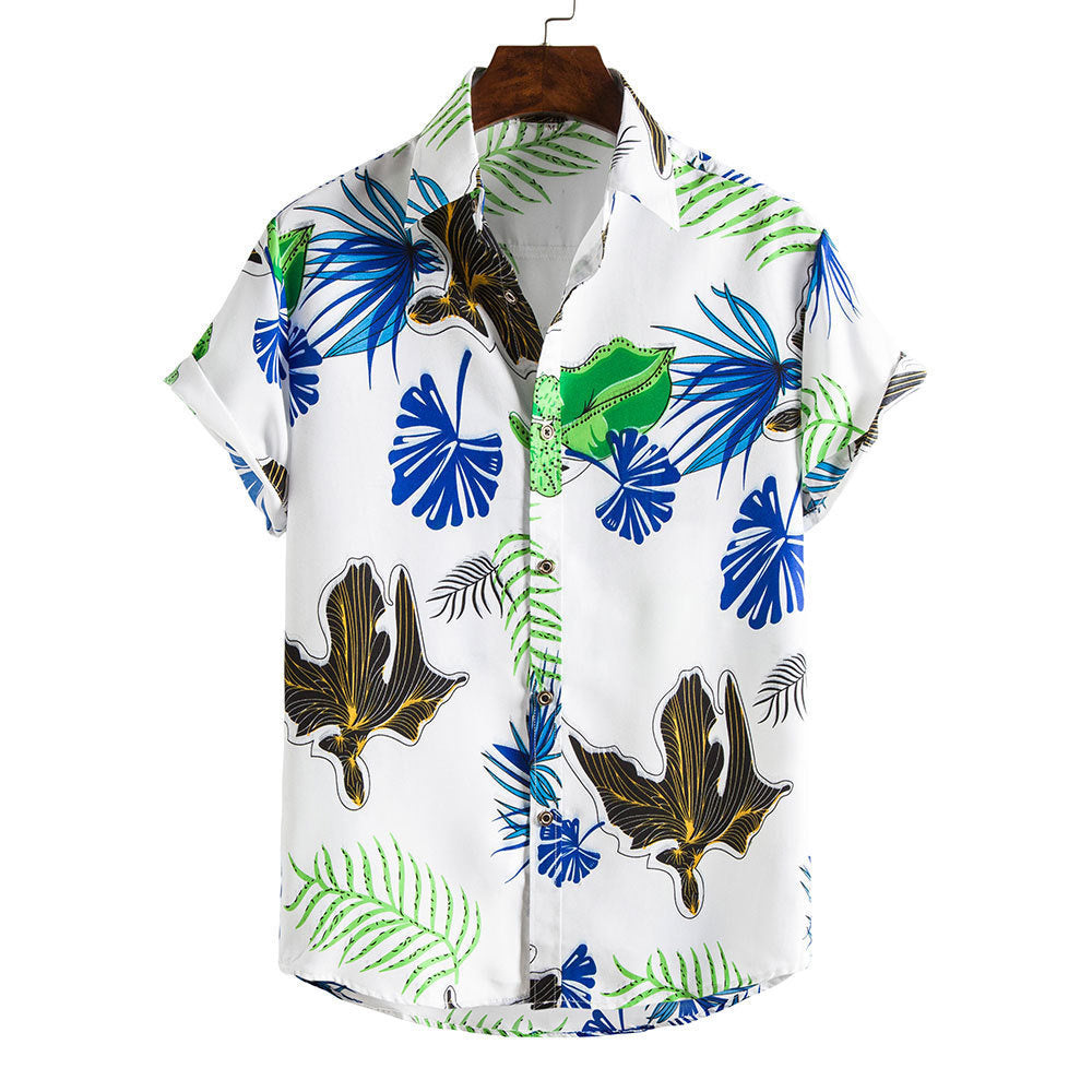 Camicia da uomo in bambù e lino