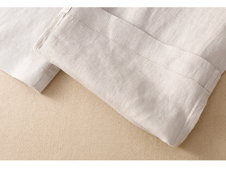 Damen-Hosen mit hoher Taille und geradem Kordelzug