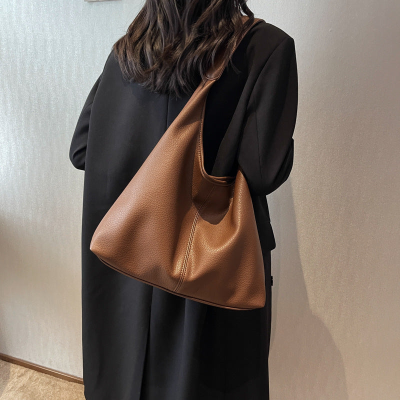 Women's Soft Leather Underarm Shoulder Bag