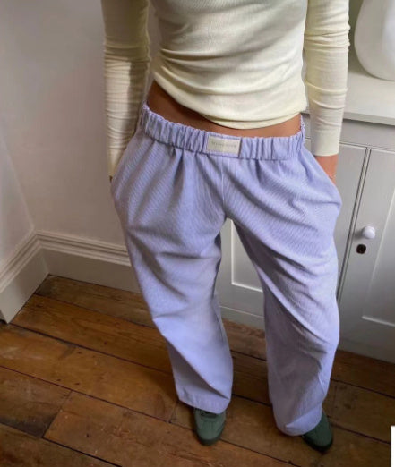 Damenmode lässige gestreifte Hose