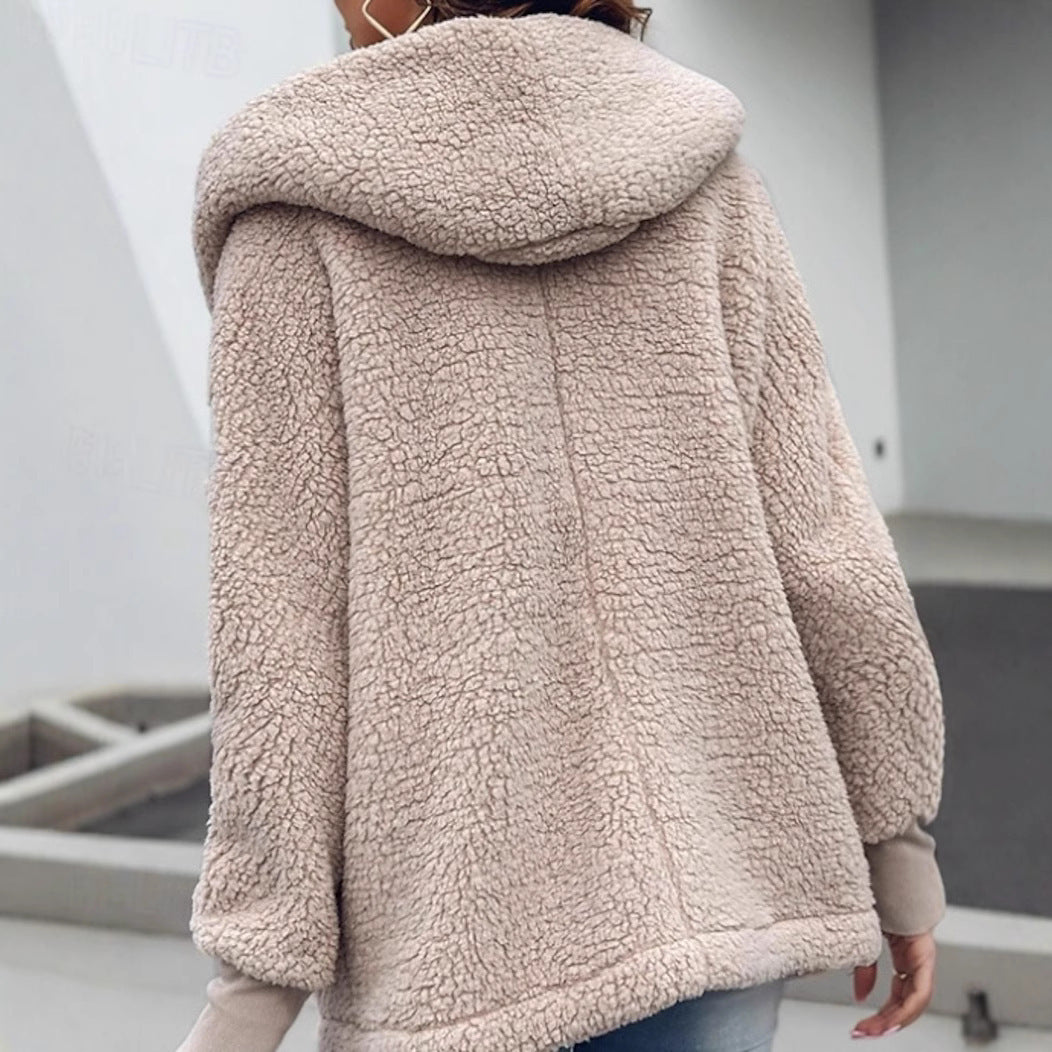 Kurze, bequeme, langärmlige Slim-Jacke für Damen