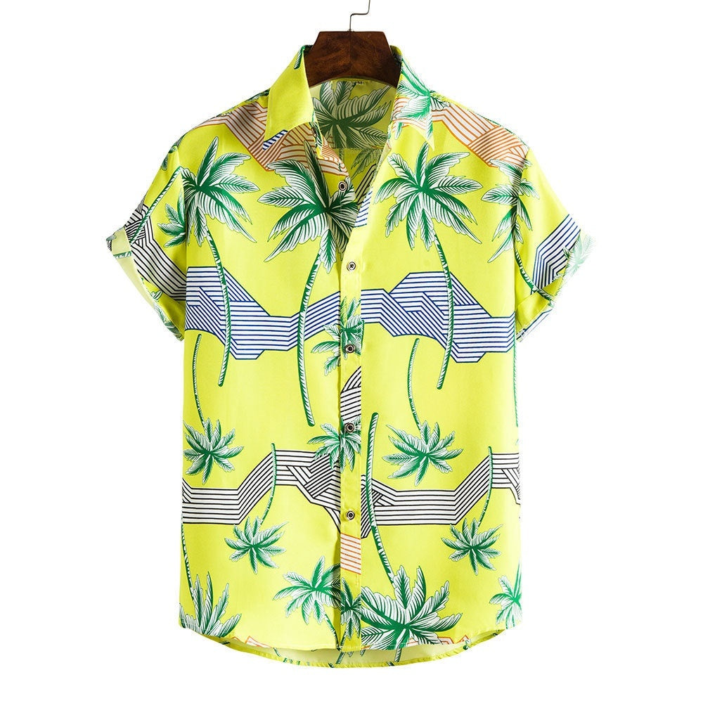 Camicia da uomo in bambù e lino