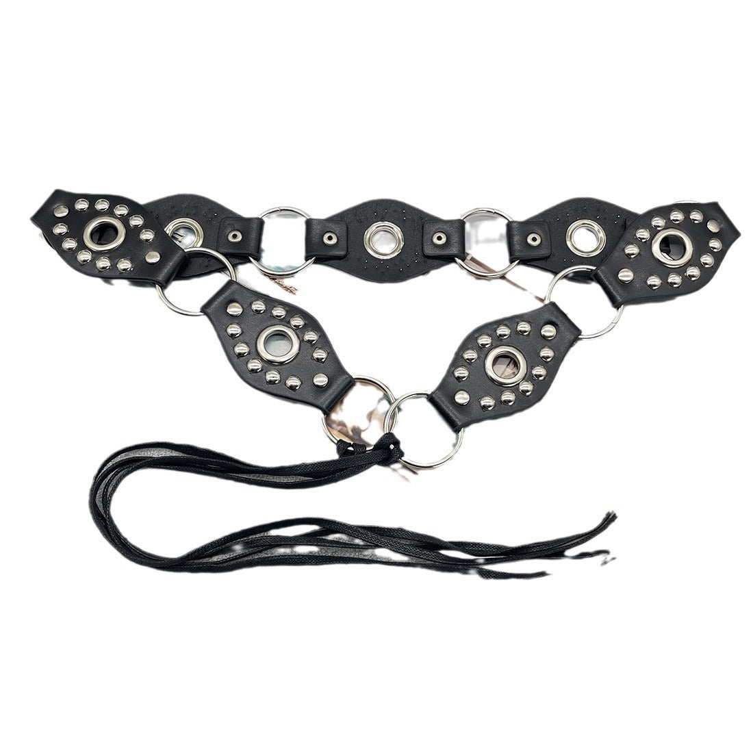 Women's Vintage Flying Ring Design Lace-up Belt