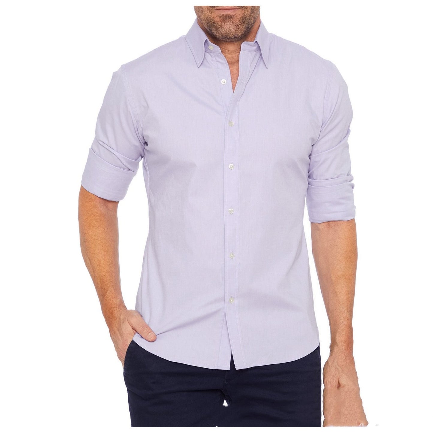 Herren Business Four Seasons Freizeit Oxford Stoffhemd