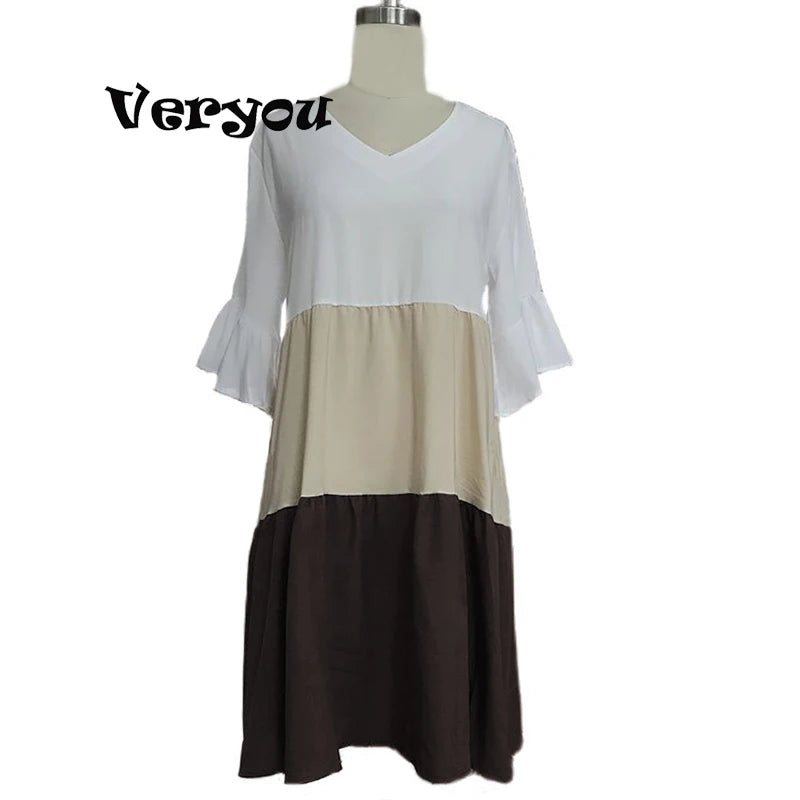 Frauen Casual Rüschen Lose V-ausschnitt Kleid Frauen Sommer Kurzarm Floral Drucken Frau Kleid 2024 Mode Weiß Strand Kleider