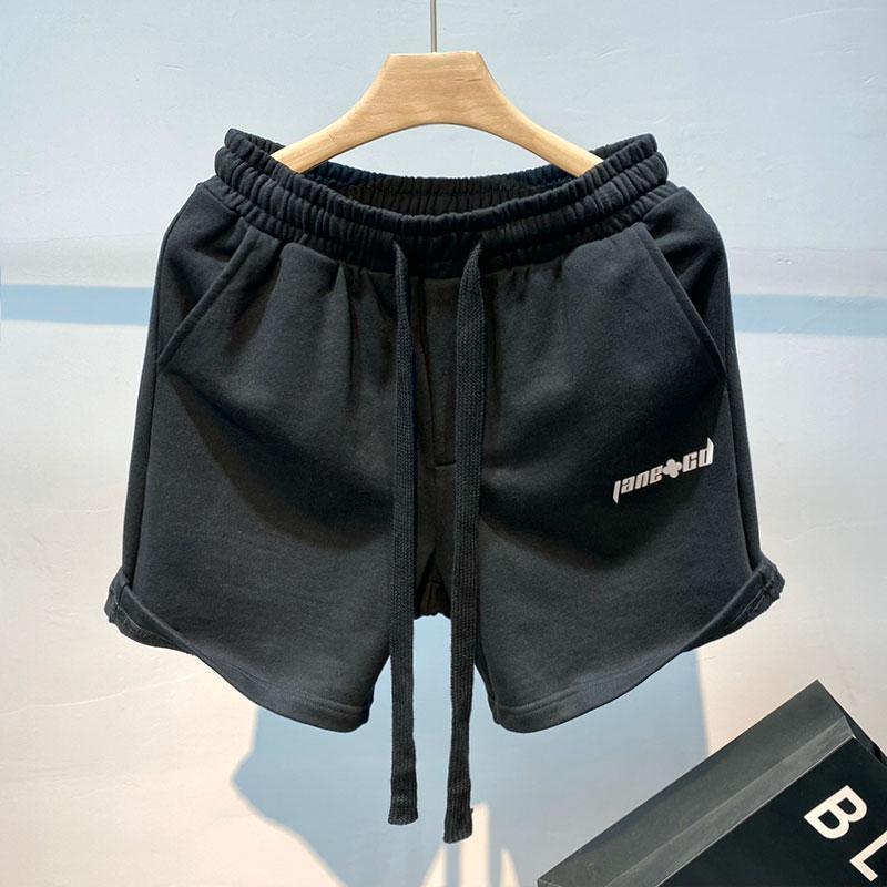 Herren Baumwollshorts Straight Five Points