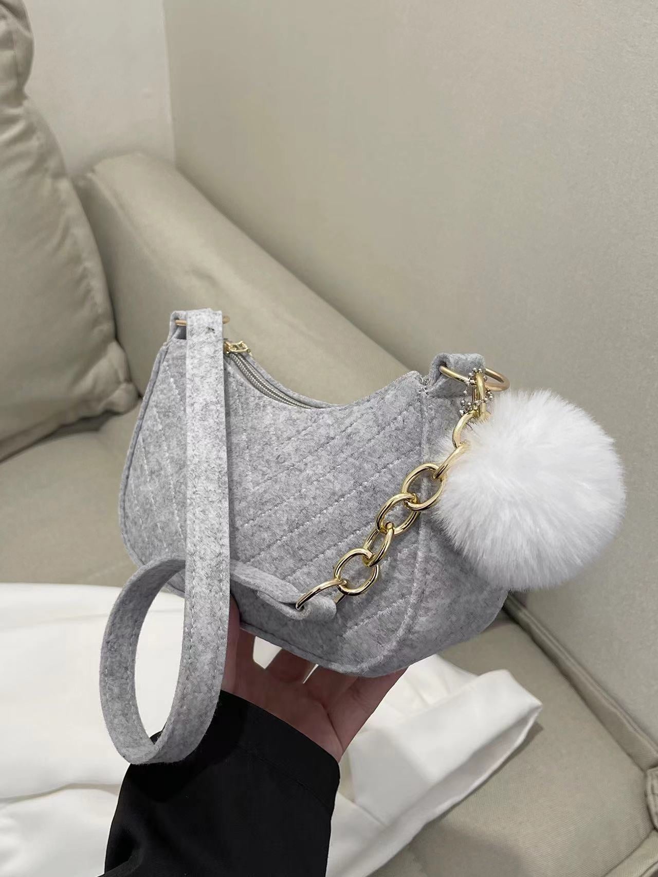 Women's New Retro Solid Color Shoulder Messenger Bag