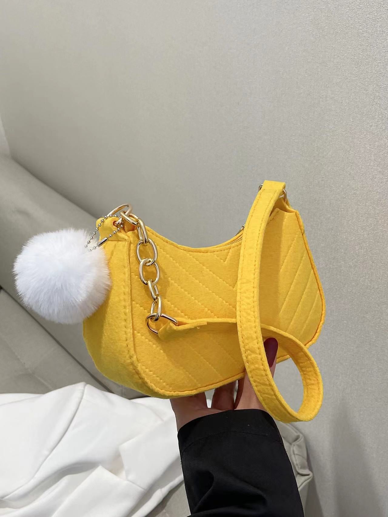 Women's New Retro Solid Color Shoulder Messenger Bag