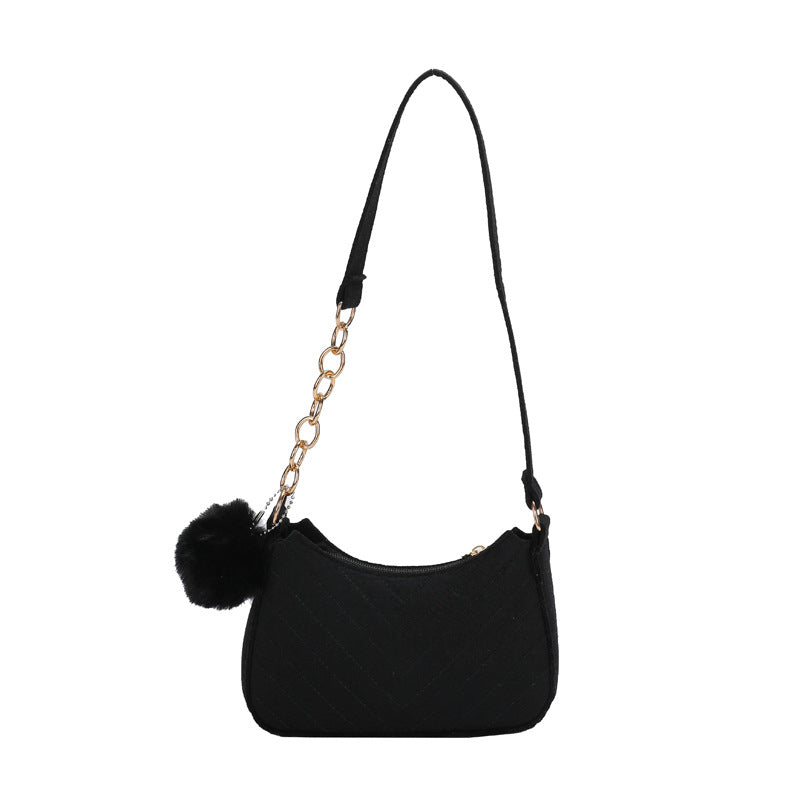 Women's New Retro Solid Color Shoulder Messenger Bag