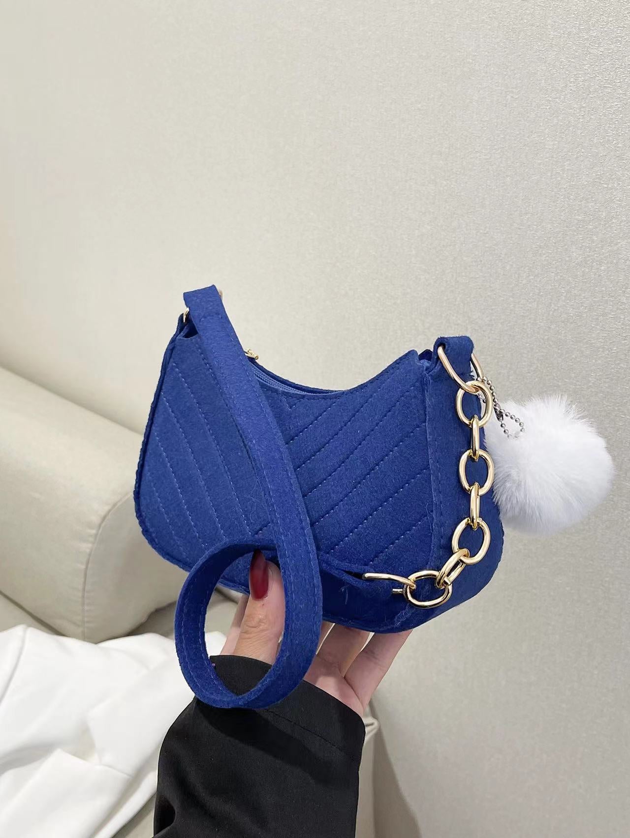 Women's New Retro Solid Color Shoulder Messenger Bag