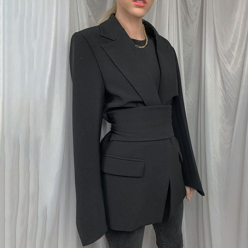 Frauen Casual Mode Damen Anzug Revers