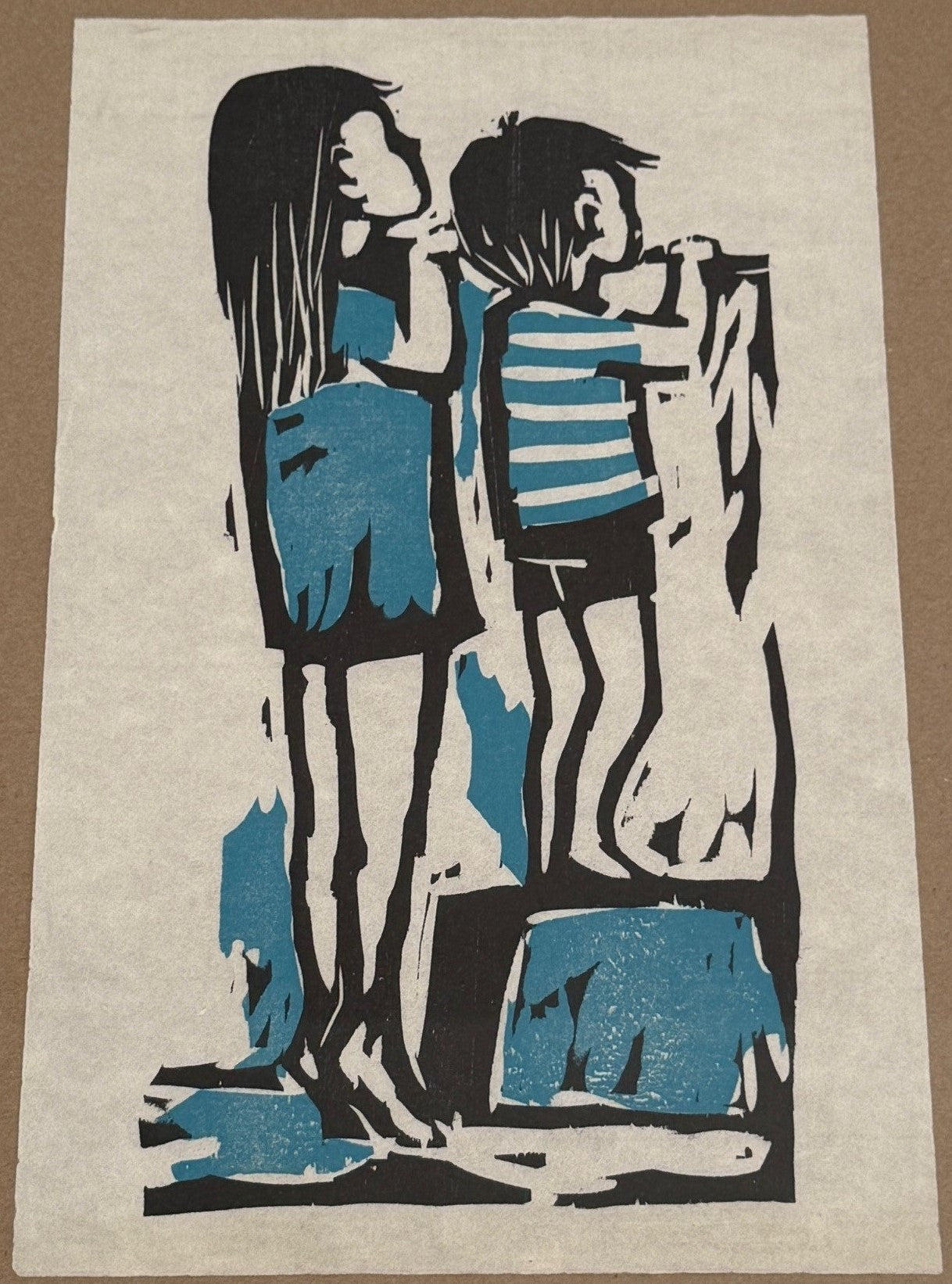 Article rare en bleu et noir