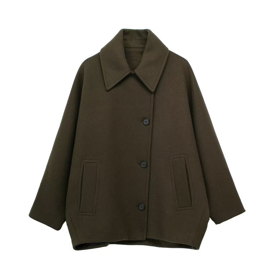 Women's New Wool Blended Short Coat