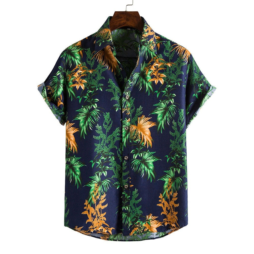 Camicia da uomo in bambù e lino