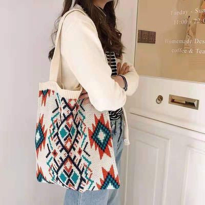 Women's Wool Woven Bag All-matching
