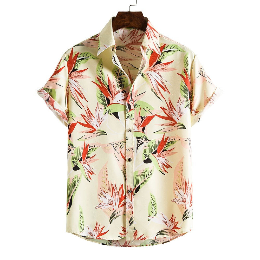 Camicia da uomo in bambù e lino
