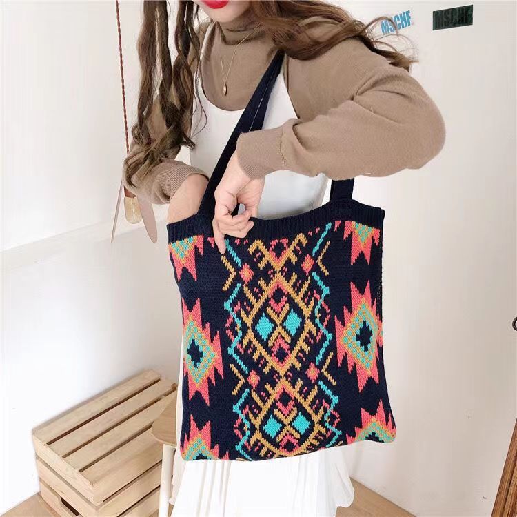Women's Wool Woven Bag All-matching