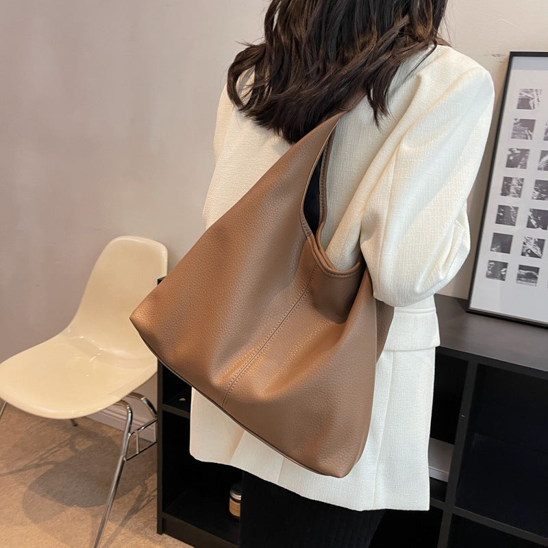 Women's Soft Leather Underarm Shoulder Bag