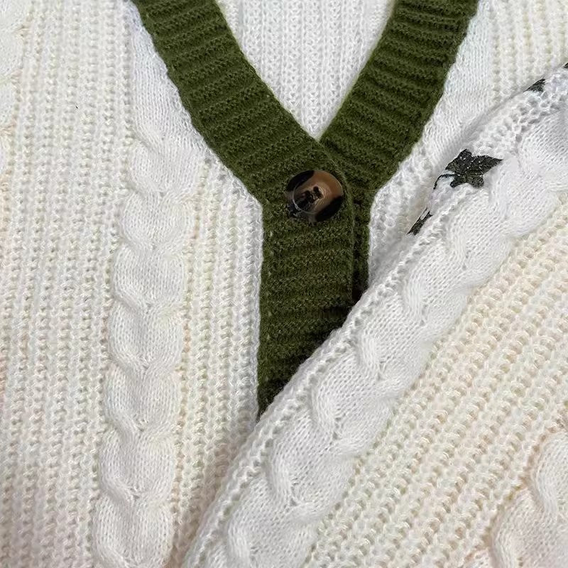 Lässige Strickjacke aus Wolle für Damen