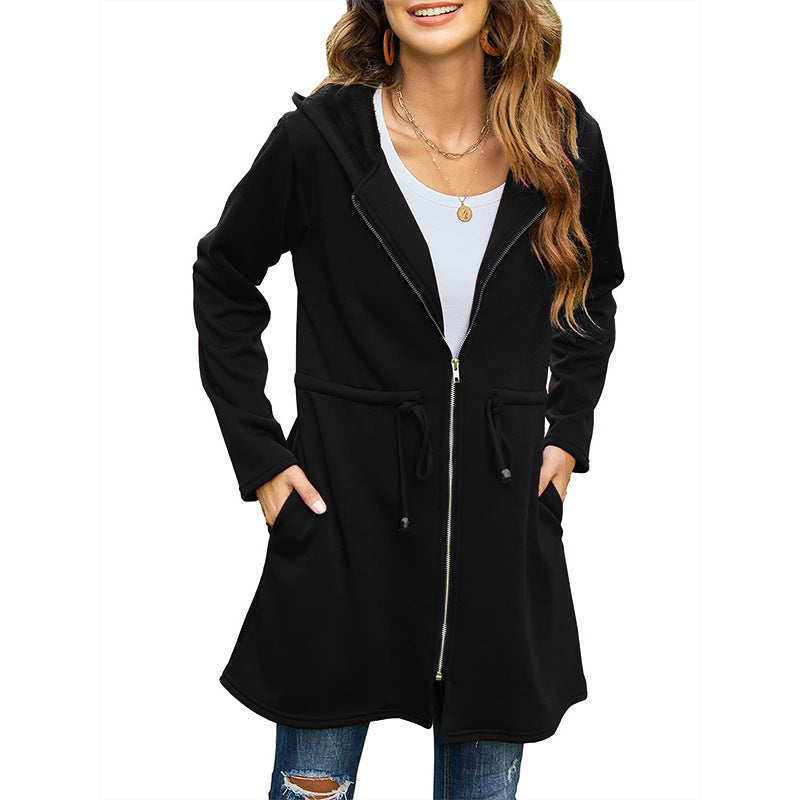 Damen Klassiker, Allzweck-Hoodie lang