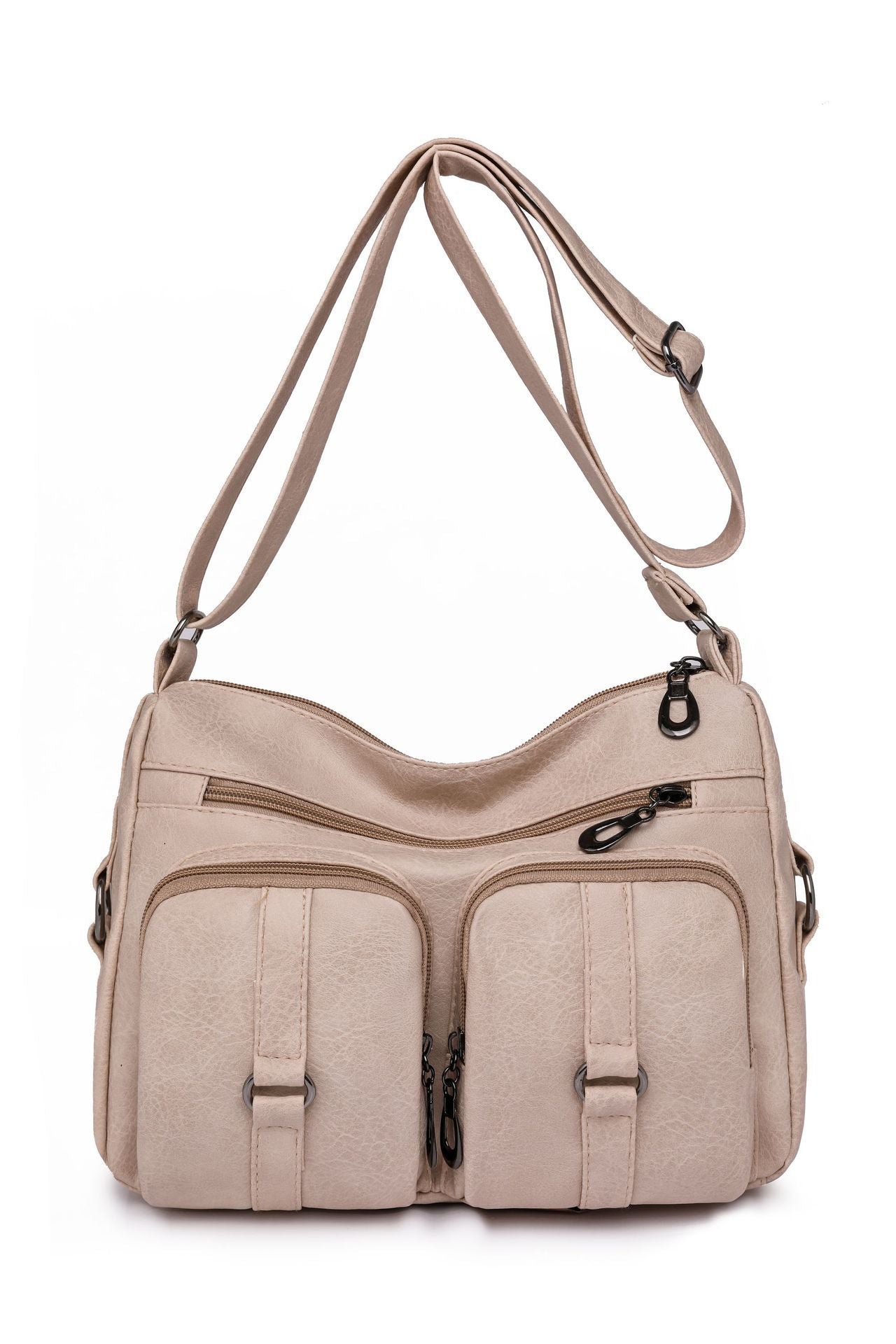 Women's Solid Color PU Crossbody Bag