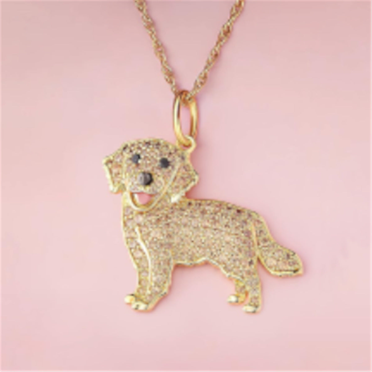 Schmuck Golden Retriever Form Anhänger Halskette