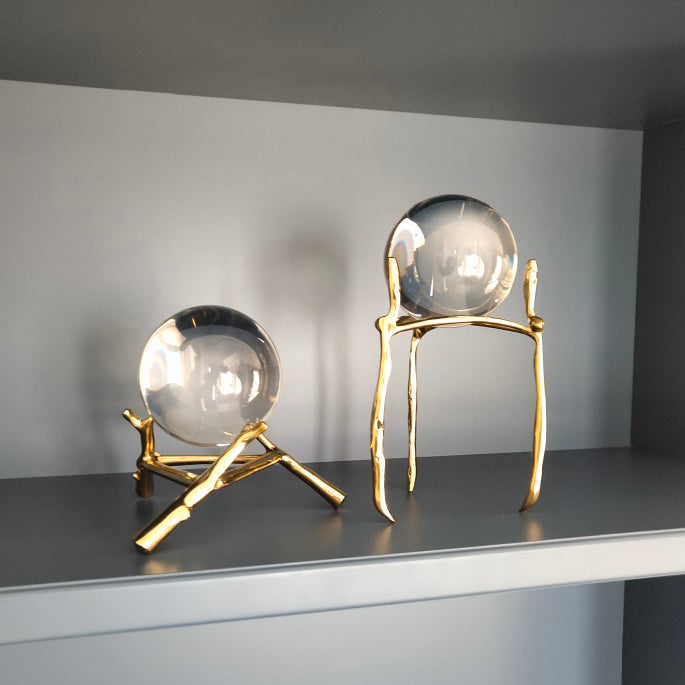 Reines Kupfer Topas Kristall Ball Ornamente Nordic
