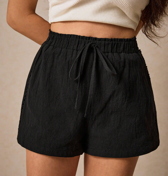 Women's Solid Color Casual Shorts Summer @ Home Loose All-matching Pants