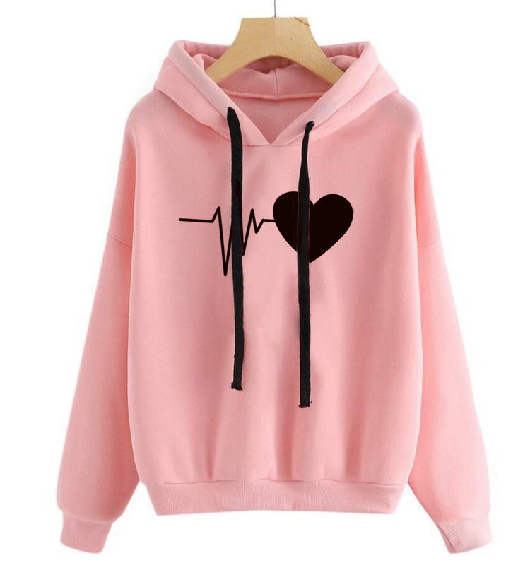 Damen Streetwear Hoodies Sweatshirt Frühling Herbst Langarm Hoodie Kleidung