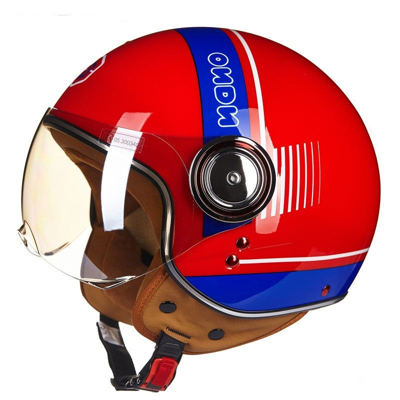 Electric scooter half helmet Lightweight, half-covered retro helmet