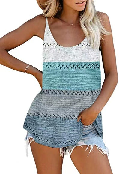 Women's Loose Camisole Knit Beach Hot-Top Bohemia Beachwear